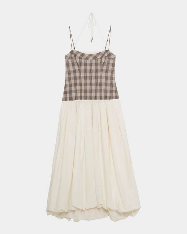Pfeiffer Drop-Waist Bubble Midi Dress